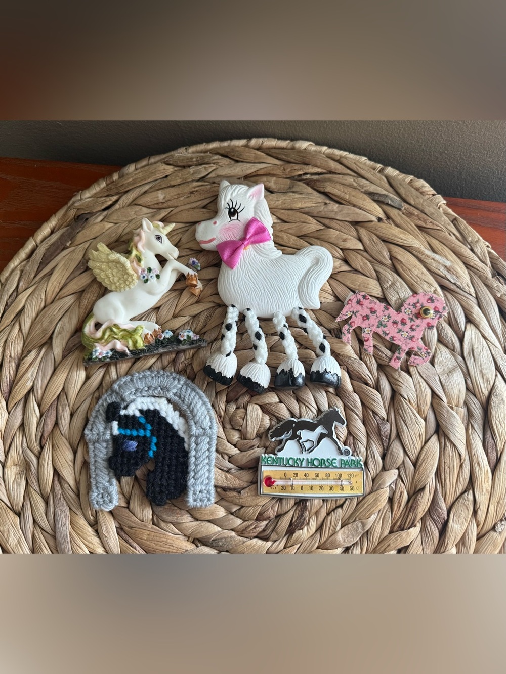5 Vintage Horse Fridge Magnets - 90’s Fridge Magnets